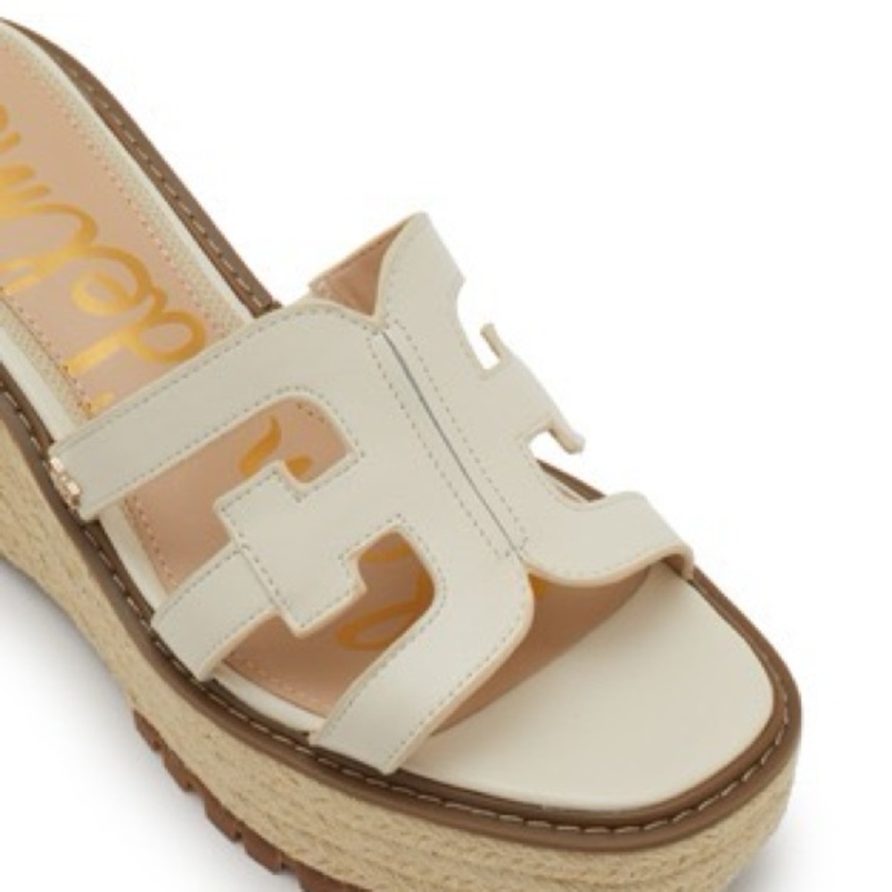 Sam Edelman • Laine Leather Wedge Sandals • Women’s Size 9 - Picture 4 of 6